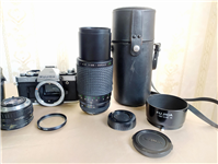 ست دوربین Fujica AX-5 با لنز نرمال و تله